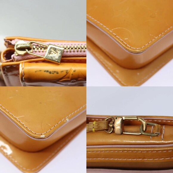 LOUIS VUITTON Monogram Vernis Motto Pouch Marshmallow Pink M91312 LV Auth 84288 - Picture 15 of 15